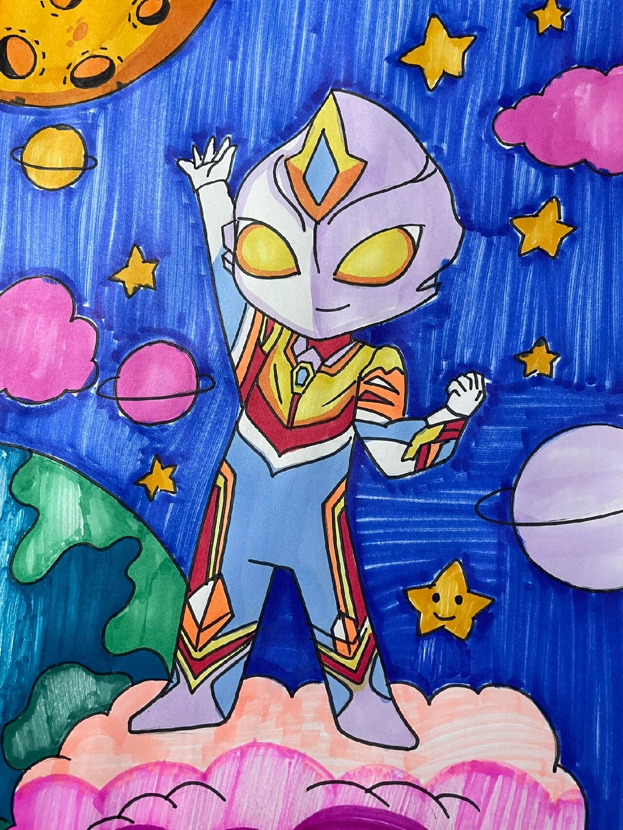 女生奥特曼画画图片(女生奥特曼画画图片可爱)