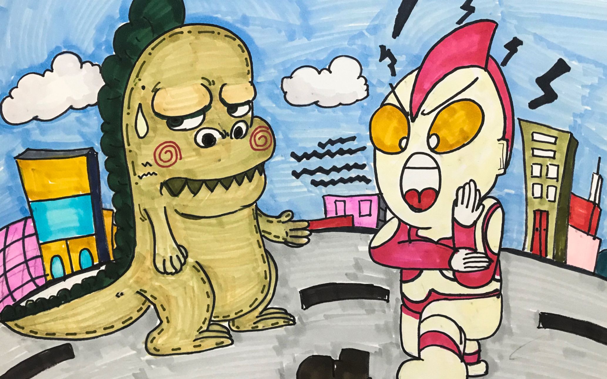 奥特曼打怪兽小的(奥特曼打怪兽的歌曲让我听听)