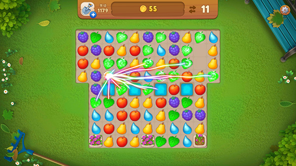 梦幻花园怎么打出彩虹(梦幻花园彩色盒子怎么消除)